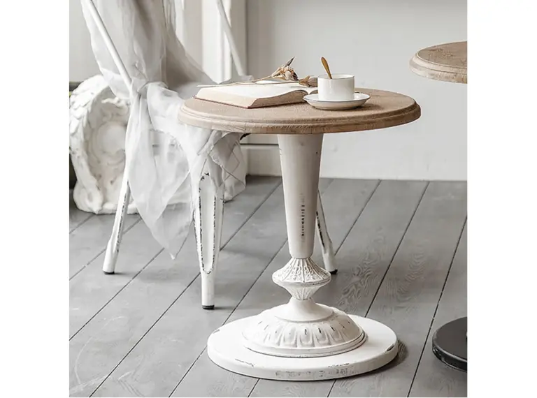 MESA A26 AUXILIAR, MESA DE CAFE REDONDA RETRO 54CM