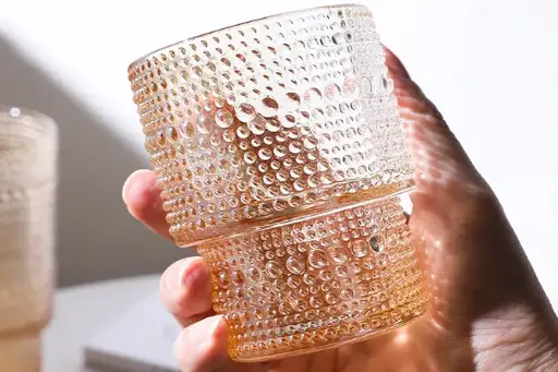 [VOB200] VASO 200ML VOB200 BEIGE ESTILO ORIGAMI