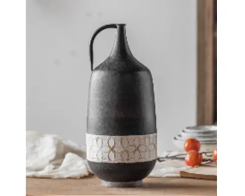 [ A1611 ] JARRON A1611 DE METAL DECORATIVO PARA EL HOGAR, SALA DE ESTAR 45CM