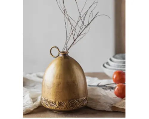 [ A1720 ] JARRON A1720 DE METAL DECORATIVO PARA EL HOGAR, SALA DE ESTAR 21.5CM