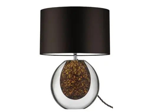 [LAM-V004] LAMPARA LAM-V004 GLOBO DE CRISTAL GLASEADO DE AMBAR 56CM