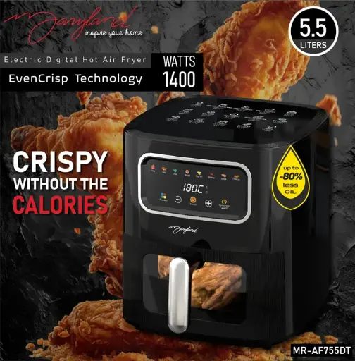 [MR-AF755DT-B] AIR FRYER MARYLAND DIGITAL MR-AF755DT-B 5.5 LITROS NEGRA